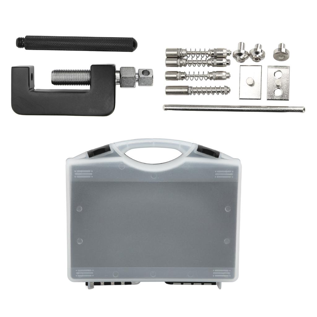 12 Pcs Universal Motorcycle Chain Cutter Breaker Riveting Tool Set with Storage Box for ATV Dirt Bike
