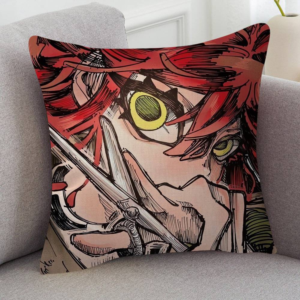 Anime Gachiakuta Cute Cartoon L Game Cushion Cover Pillowcase Upholstery Sofa Throw Pillow Home Decor Pillowcas