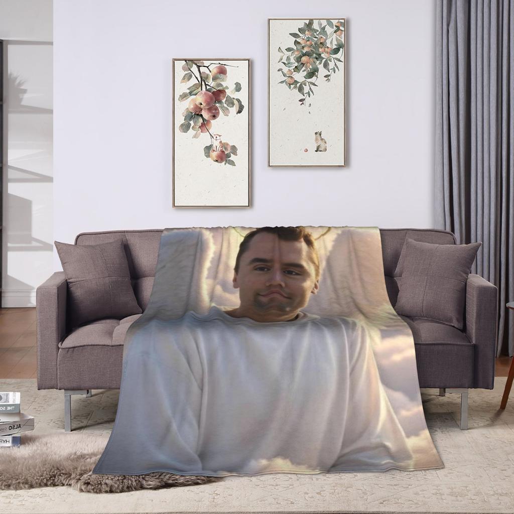 Charlie Kirk Angelic Advocate Blankets  Travel Flannel Throw Blanket For Couch Bed Warm Custom Quality Bedspread Birthday Gift
