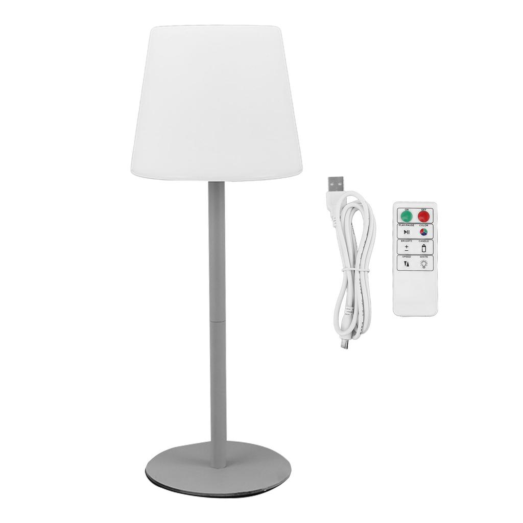 15.75in Modern LED Cordless Table Lamp with USB C Port IP54 Remote Control Touch Dimmable Desk Lamp