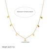 Gold Plated Teardrop Charm Choker Necklace