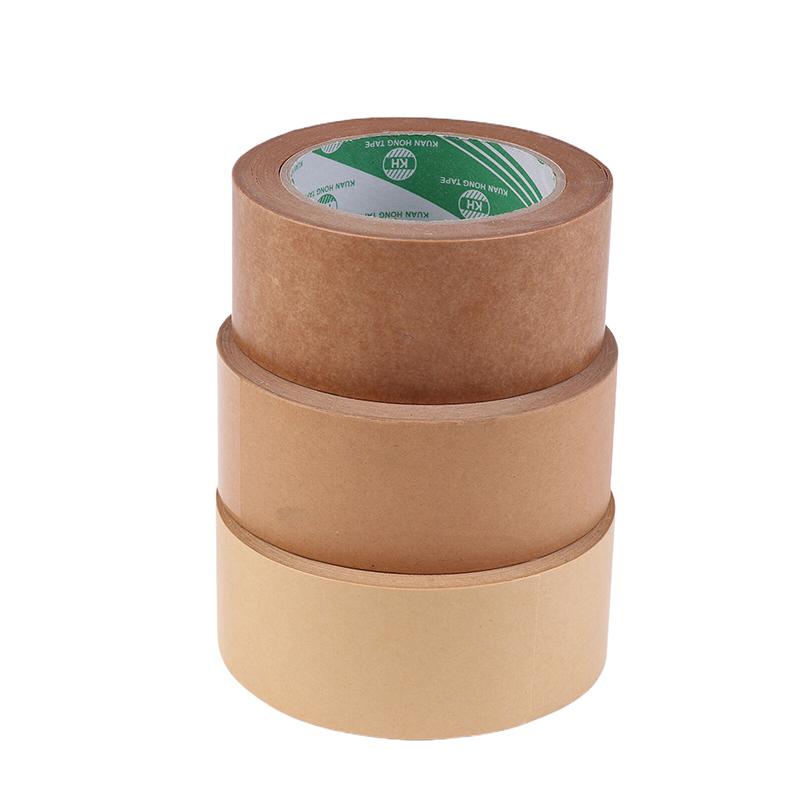 Brown Kraft Paper Tape Recyclable Packing Tape Ecofriendly Self Adhesive Gumed Kraft Tape For Packing Shipping