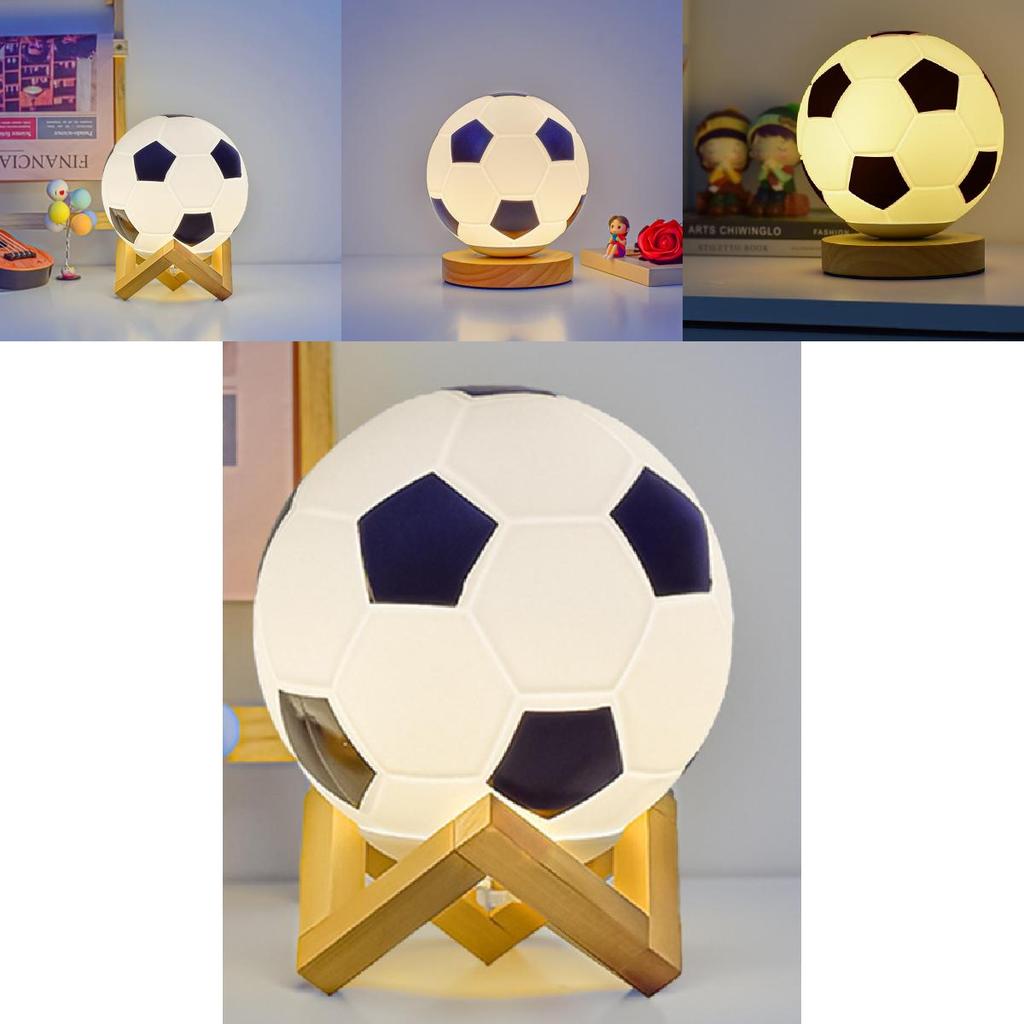 Soccer Led Night Light Lamp For Bedroom Decorations