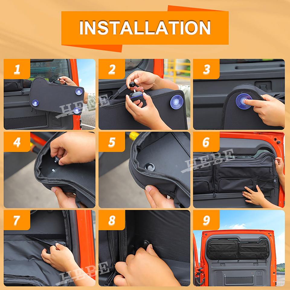 HEBE Oxford Cloth Tailgate Storage Bag Fit for GWM Tank 300 2021 2022 2023 2024 2025 Accessories