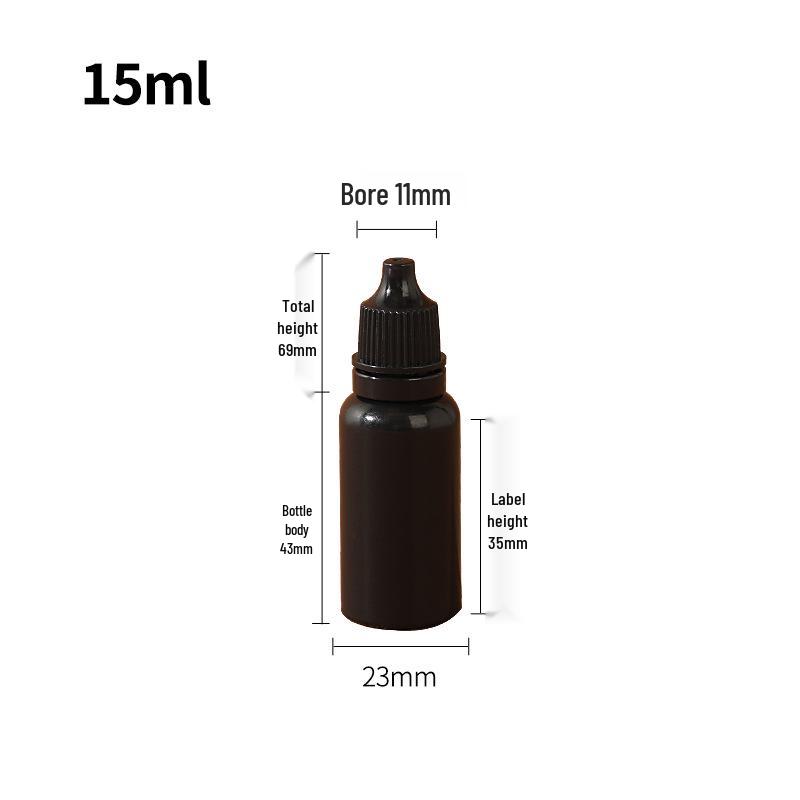 Imitace lahviček s očními kapkami - 5 ml, 10 ml, 30 ml, 50 ml lahvičky s kapátkem, malé PE plastové dávkovače pigmentů