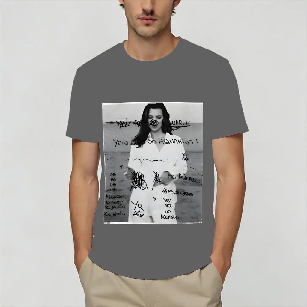 Kate Moss TShirt Beach 100 Cotton T Shirts For Unisex Hip Hop Casual Tee Shirt ShortSleeved Y2K Casual Tops