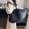 Large Capacity Handbag 2025 New Simple Casual Armpit Bag Student Class Shoulder Bag