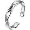 Douyin Live Pt950 White Gold Men's Mobius Adjustable Ring