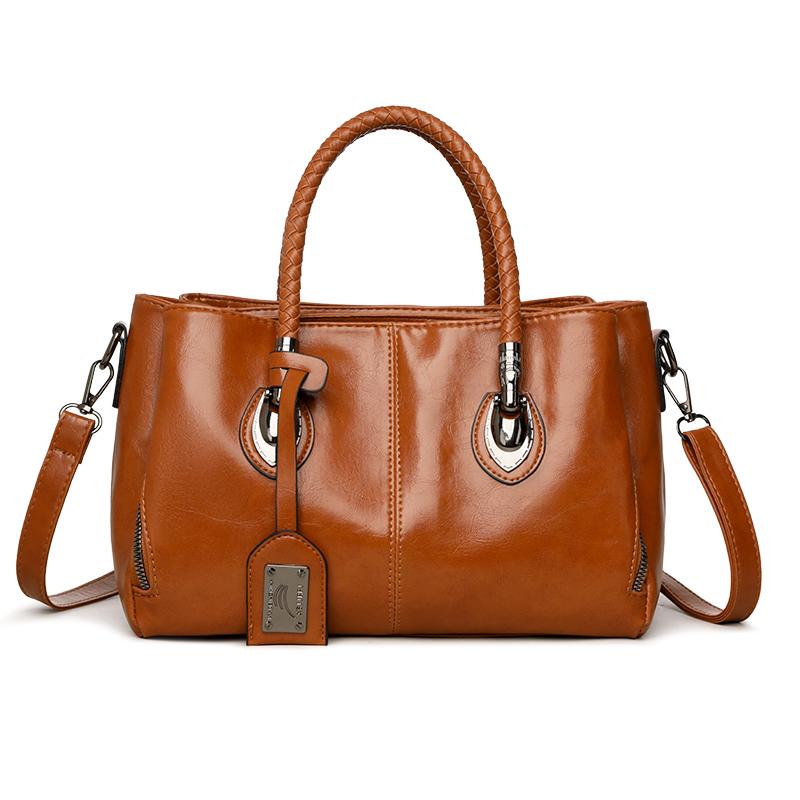 

Fashi Women Shoulder Bag PU Leather Tote Handbag Crossbody Purse for Ladies Large Capacity Casual Office School Shopping Bags світло-коричневого кольору