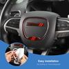 Steering Wheel Decoration Protective Cover For Dodge Charger For Challenger 2015 Up For Dodge Durango 2014 Up  Interior Accessories