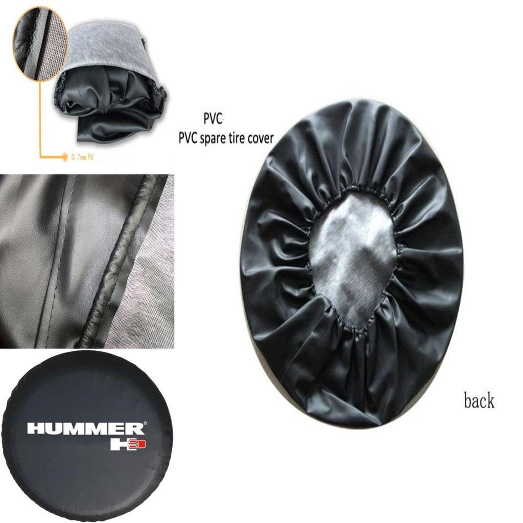 Luxurious Heavy-duty Pvc Leather Universal Spare Wheel Tire Cover For Hummer