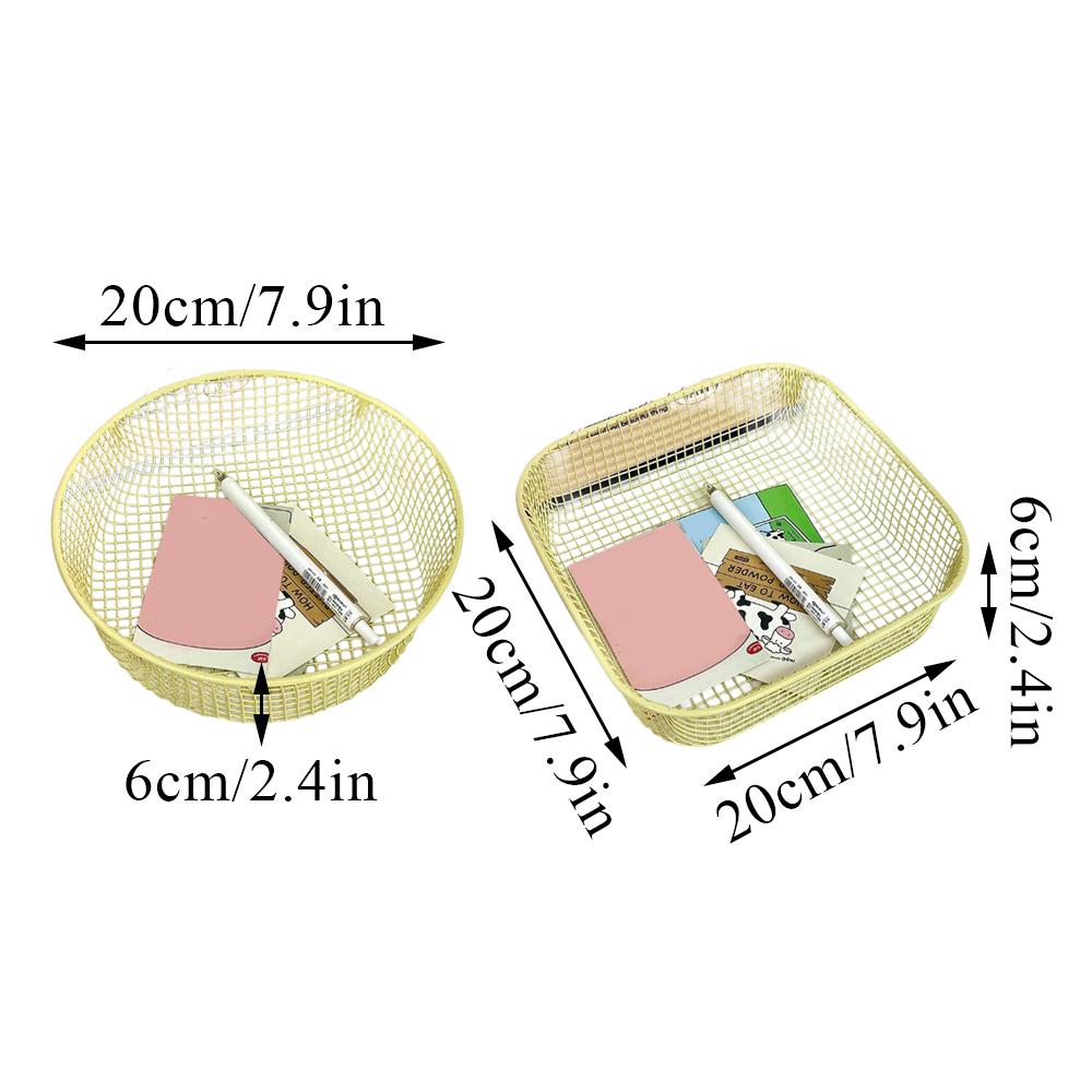 Make-Up Sortierhalter Foto-Karten Hülle Schreibtisch Kleinkram Organizer Schreibwaren Box Metall Aufbewahrungskorb Büro Heimbedarf