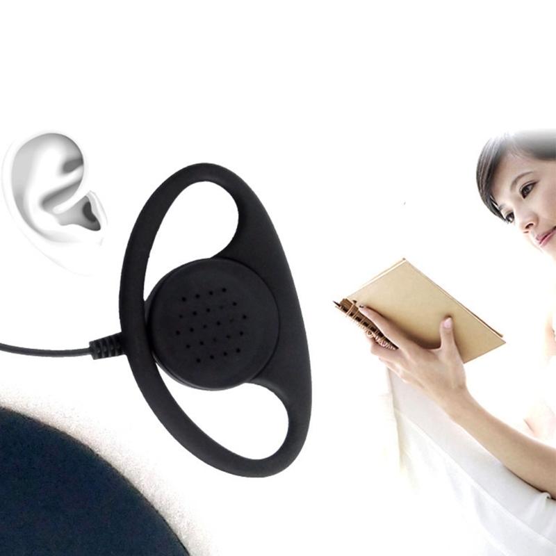 Strong PTT Headset Featuring Adjustable Ear Hook Designs Two Pin Radio Earpiece for Security Retail Hotel Staff Use