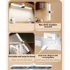 USB Rechargeable Desk Lamp Stepless Dimming Eye Protection Reading Night Light Digital Clock Magnet Adsorption LED Table Lamp