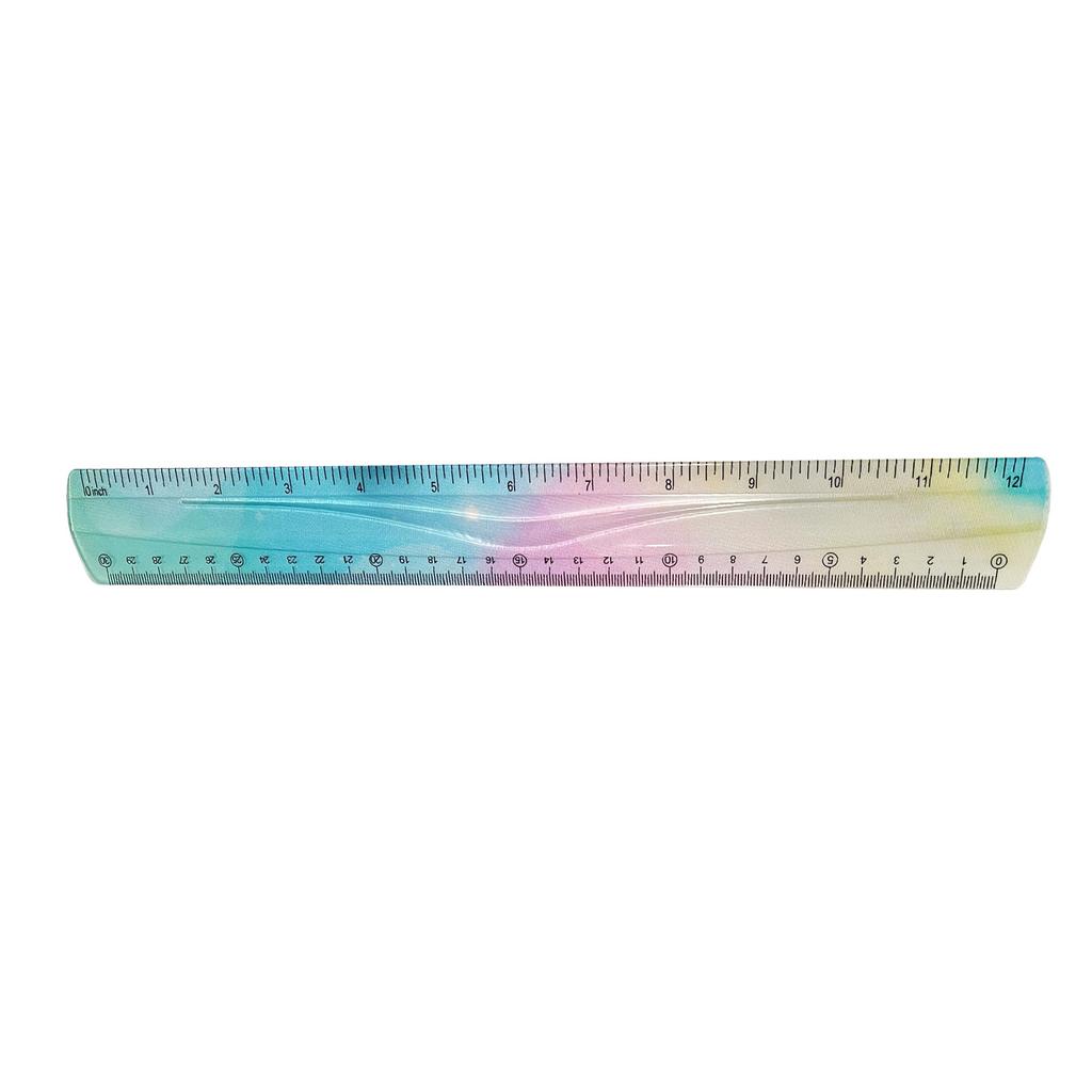 Colourful Folding Flexible Clear Ruler Measuring Rulers Foldable Drawing Ruler Bendable Straight Ruler Geometry Ruler