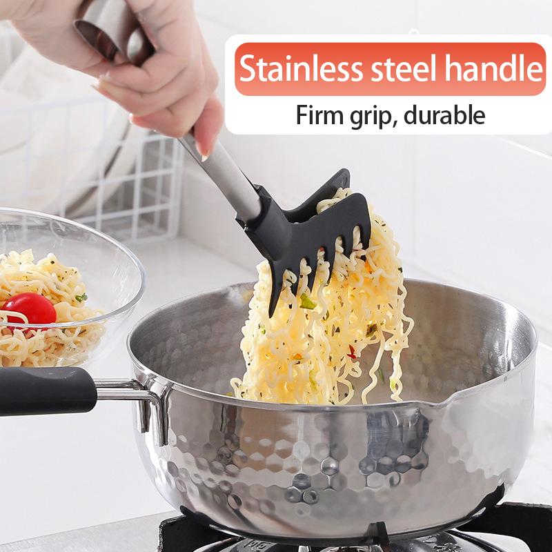 Multi - functional Noodle Tongs Non - slip Handle Heat - resistant Kitchen Tweezers Food Tongs Tweezers For Cooking French