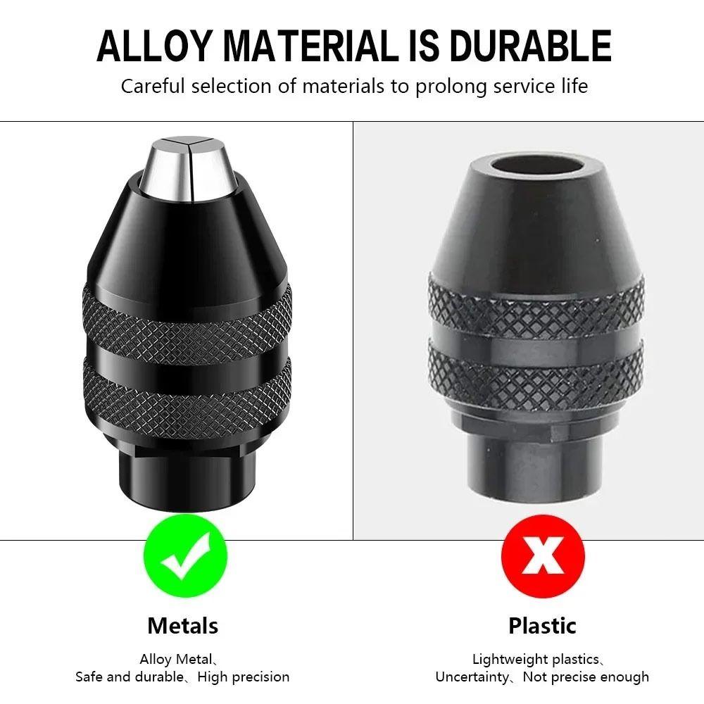 Alloy Rotary Tool Chuck Drill Chuck for Engraving Carving Polishing and Woodworking