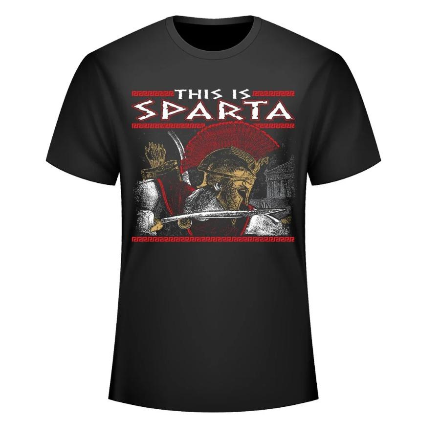 This Is Sparta TShirt 100 Cotton ONeck Summer Short Sleeve Casual Mens Tshirt Size S3XL S