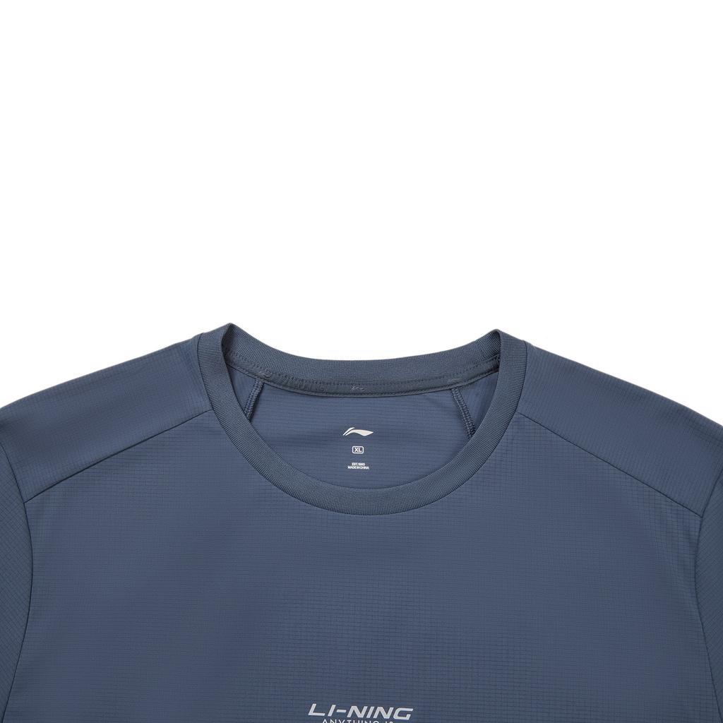 Li-Ning Minimalist Soft Versatile Short Sleeve T-Shirt With Back Letters Men tops ATSW321-7