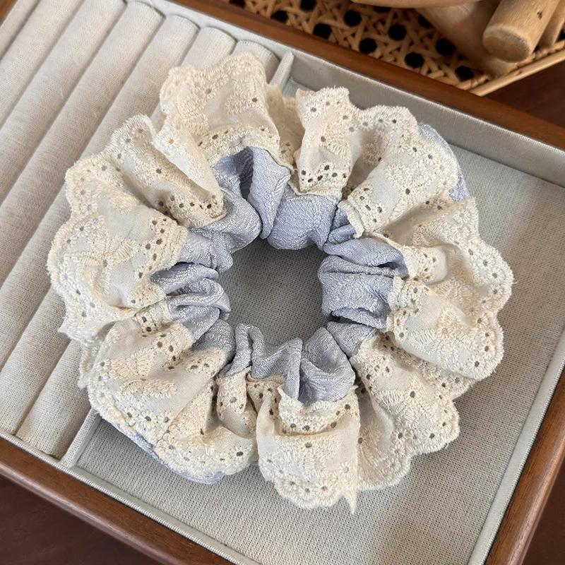 

Весенние милые кружевные резинки для волос, повязки на голову для женщин, девушек, модная веревка для волос, женская резинка для хвостика, украшение, ретро
