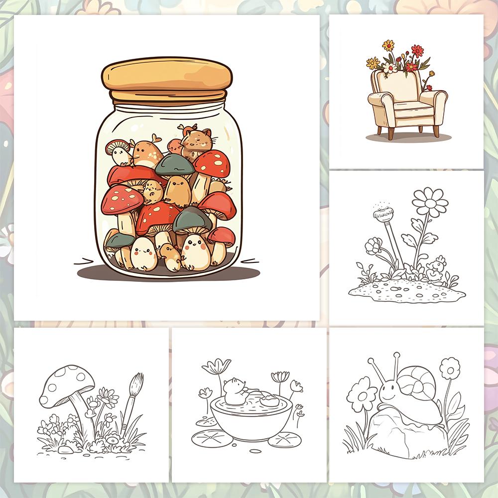 1pc,Puppy Colouring Book - Teen Colouring Book - 30 Sheets, 8.3x 8.3 inches, Adult Stress Relief, Birthday, Holiday Party Gift