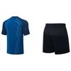 Li Ning New Ping Pong Series Solid Color Round Neck Pullover Short Sleeve T-Shirt Mid Waist Straight Leg Shorts Casual Sports Set AATT003-3
