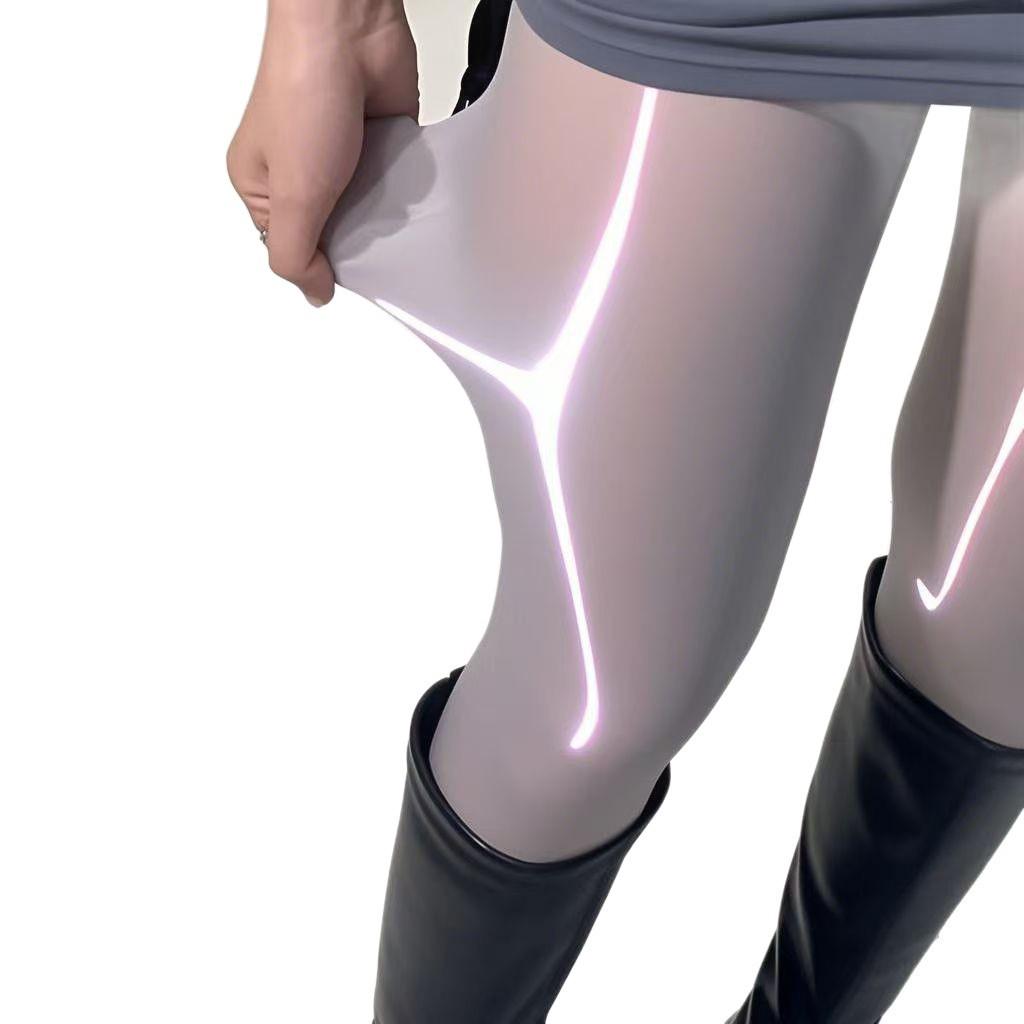 Medias de Seda Aurora Luster 8D Transparentes con Aceite de Caballo - Talla Grande