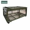 Aokeduo Heavy-Duty Movable Mesh Storage Crate
