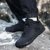 Men's and Women's Outdoor Waterproof Sports Shoes Couple's Autumn Winter Warm Cotton Shoes Thicken Warm Fleece Lined Hiking Shoes