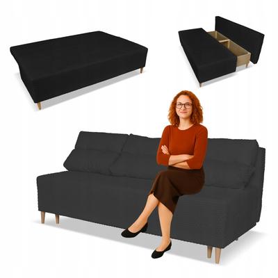 KIMO F Sofa Couch. Spain Container Family Furniture Twisster Black Corduroy