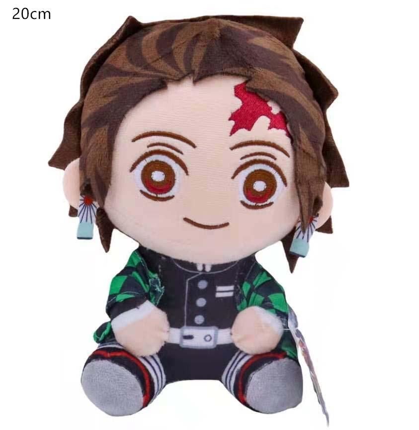 Non-Toxic Original 20Cm Demon Slayer'S Blade Plush Toy Kimetsu No Yaiba Kamado Tanjirou Tomioka Giyuu Agatsuma Zenitsu Douma Sabito Plush