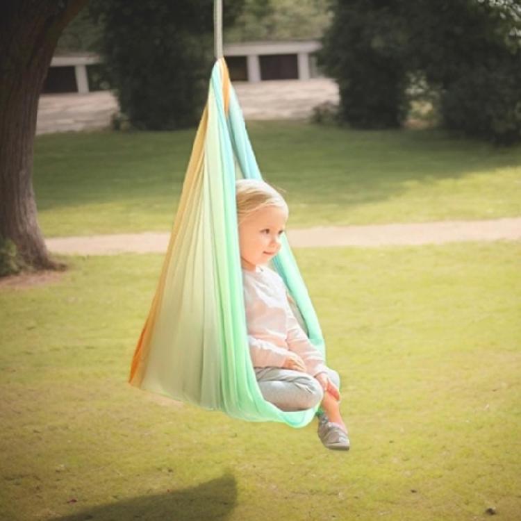 Indoor Outdoor Kind Kinder Hängematte Schaukel Doppellagig Bequeme Kuschelschaukel Dehnungsresistente Schaukel Hängematte