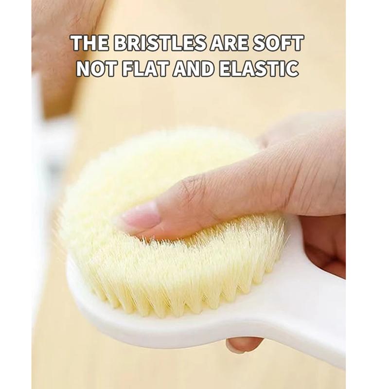 1 PC Long Handle Shower Brush Unisex Senior Single Side Back Brush Bath Brush Exfoliating Suitable For Wet And Dry Brushes
