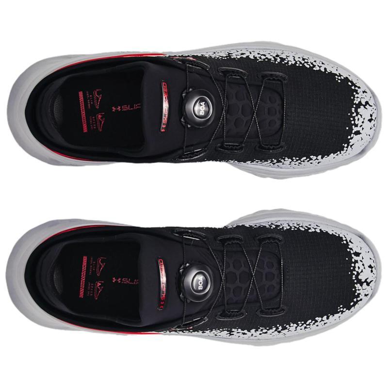 Under Armour SlipSpeed Mega Schwarz Grau Rot Sneaker 3028539-004
