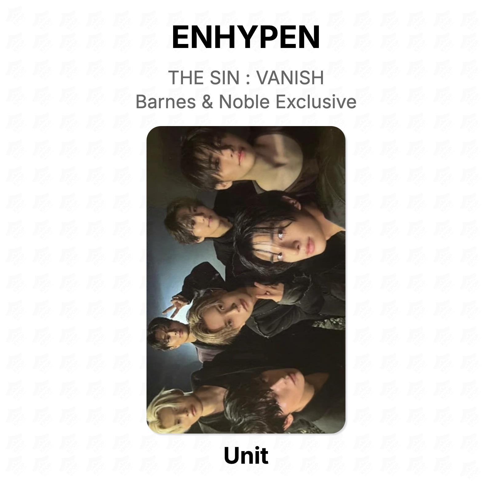 ENHYPEN Unit THE SIN : VANISH Barnes & Noble Exclusive Official Photocard Unit