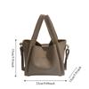 Borsa a Spalla Femminile Stile Coreano Grande Capacità Borsa a Tracolla Borse con Manico Superiore in Pelle Quotidiana