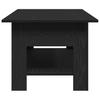 Coffee Table Black Oak Look 102 X 55 X 42 Cm Engineered Wood