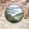 Shabby Chic Metal Wall Art Scenic Landscape Plaque Weatherproof Aluminum Sign Home Decor Gift for Christmas Halloween