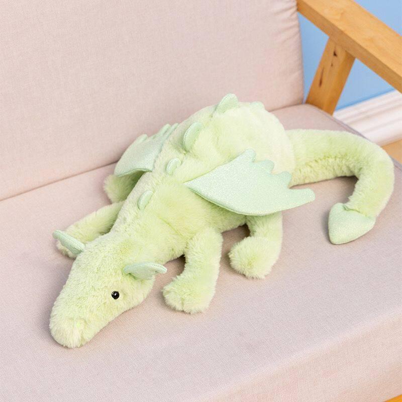 Multi-color Plush Snow Dragon Dinosaur Doll - Child's Companion Gift