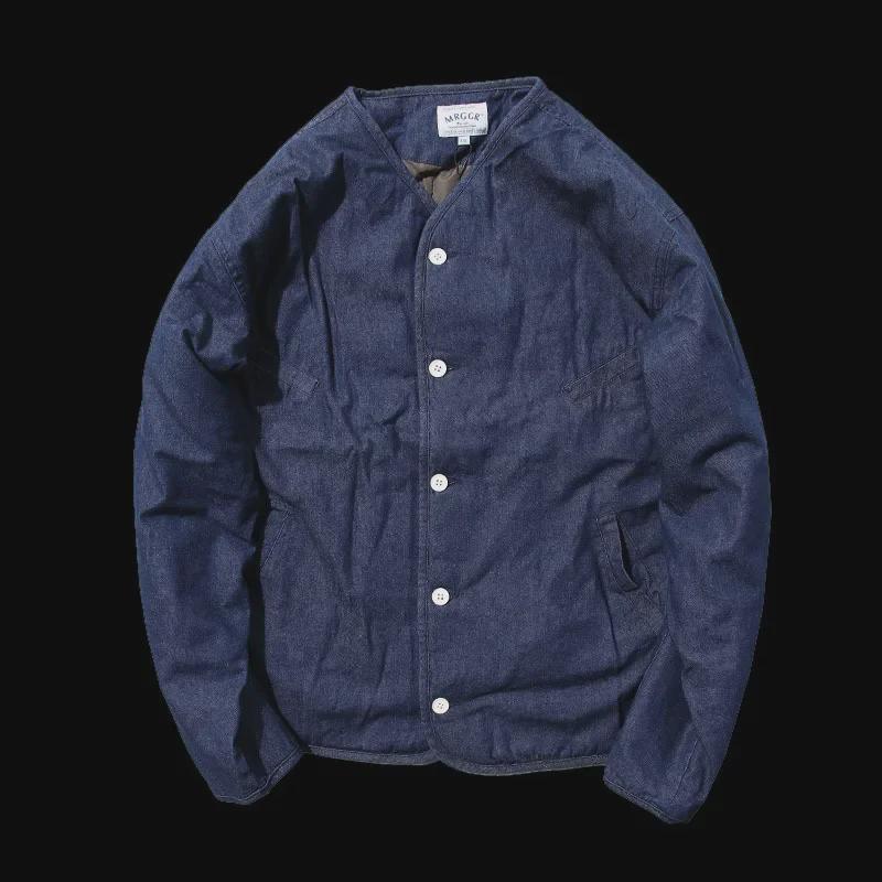 Japansk Höst- & Vintertjock Kviltad V-ringad Jacka