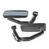 ATV Accessory Rear View Glass 8mm 10mm Thread Handlebar Mount Clamp Auxiliary Glass for ATV Motorcycle Scooters