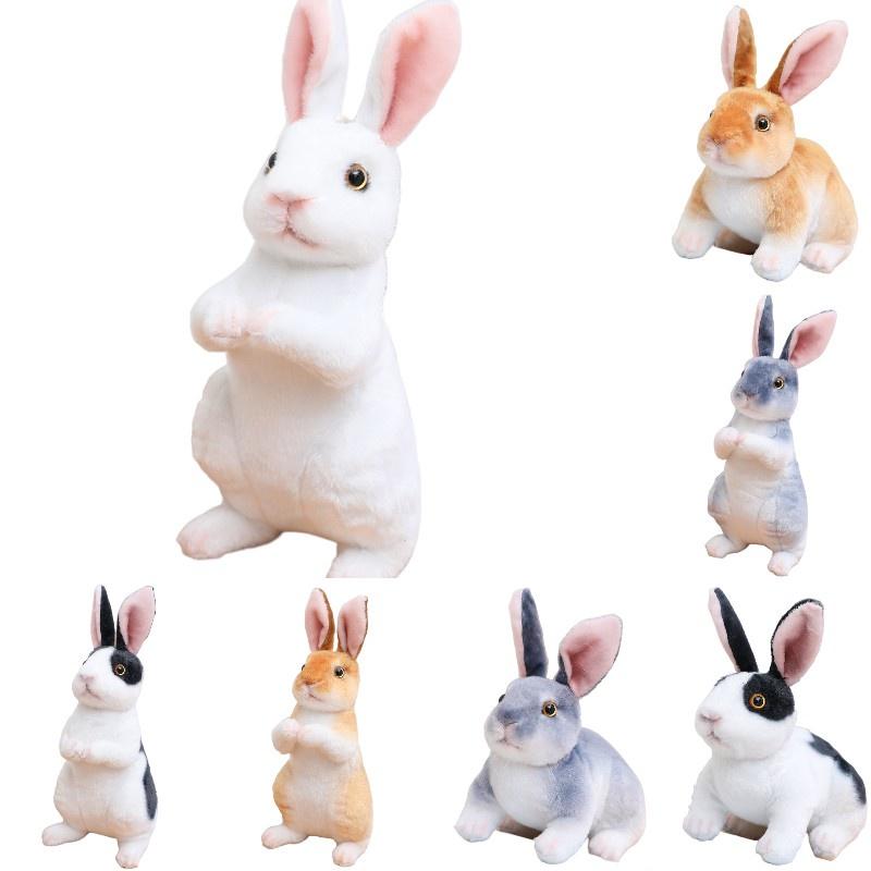 Entzückendes Plüsch-Braun-Weißes Hasenspielzeug zum Kuscheln und Schmusen, 24cm