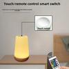 DurableTouch 13colour Night Light Remote Control Wood Grain Desk Lamp Bedroom Bedside Lamp Colorful Ambient Light
