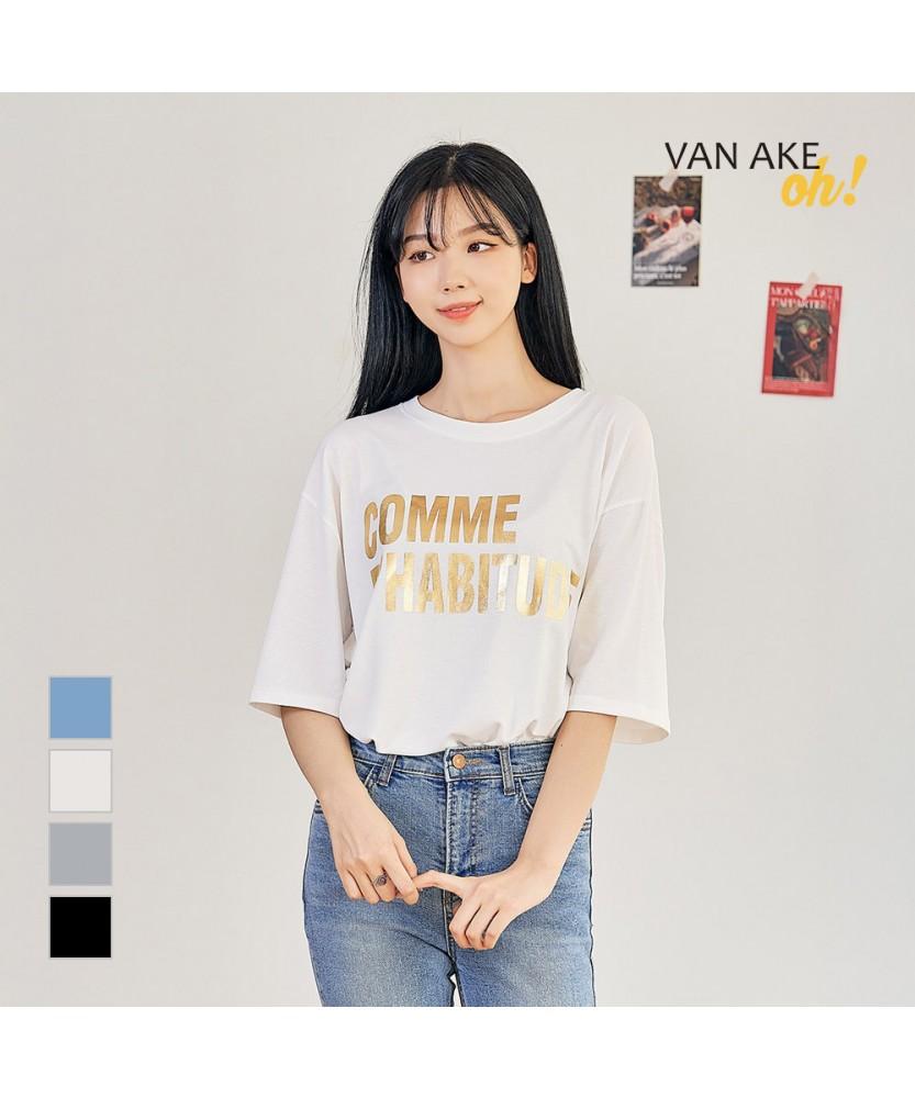 VANAKE Comme Short Sleeve T-Shirt_Ob15Tsme03Z
