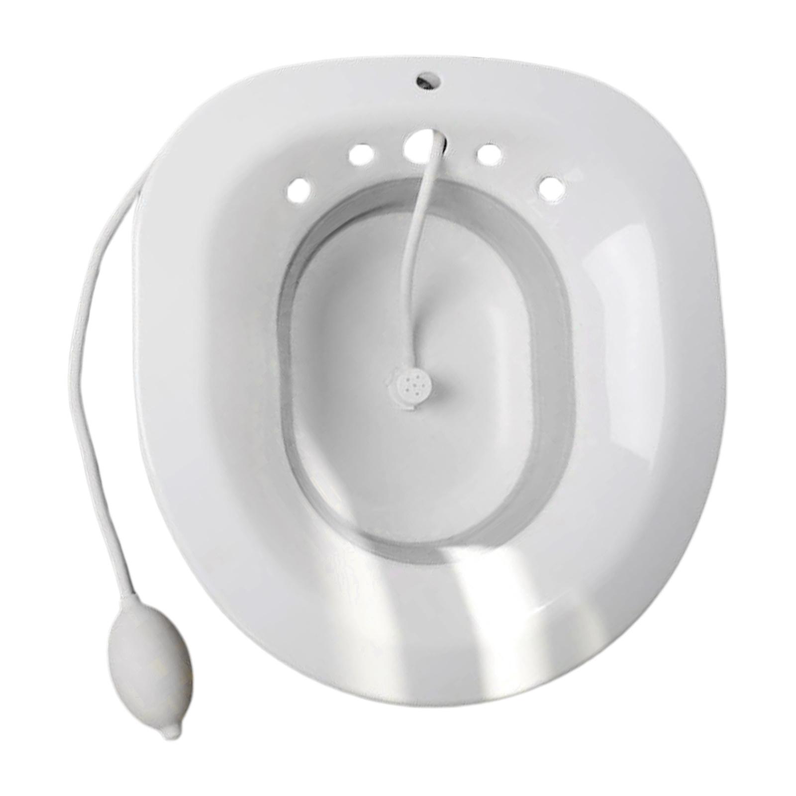 

Sitz Bath Toilet Bidet Tub with Flusher for Postpartum Care