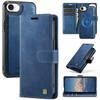 2-in-1 Magnetic Detachable Wallet Case for iPhone 16/16 Pro/16 Pro Max/16 Plus/16e - PU Leather, Card Slots, MagSafe Charging, 360° Protection