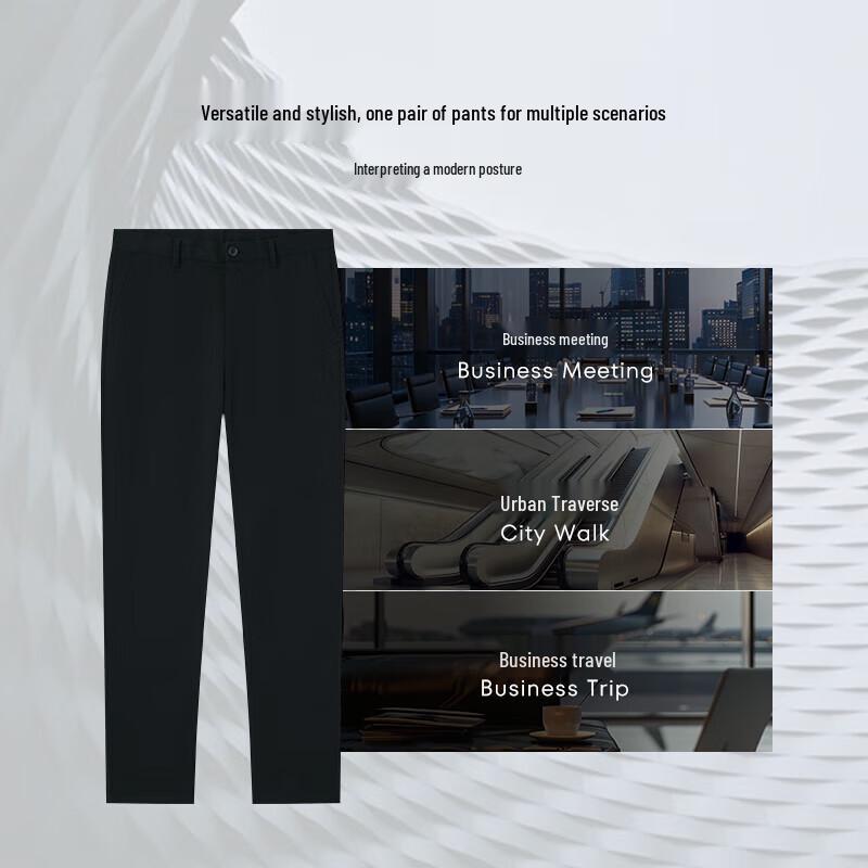 K-Boxing Men's Wrinkle-Free Business Casual Pants