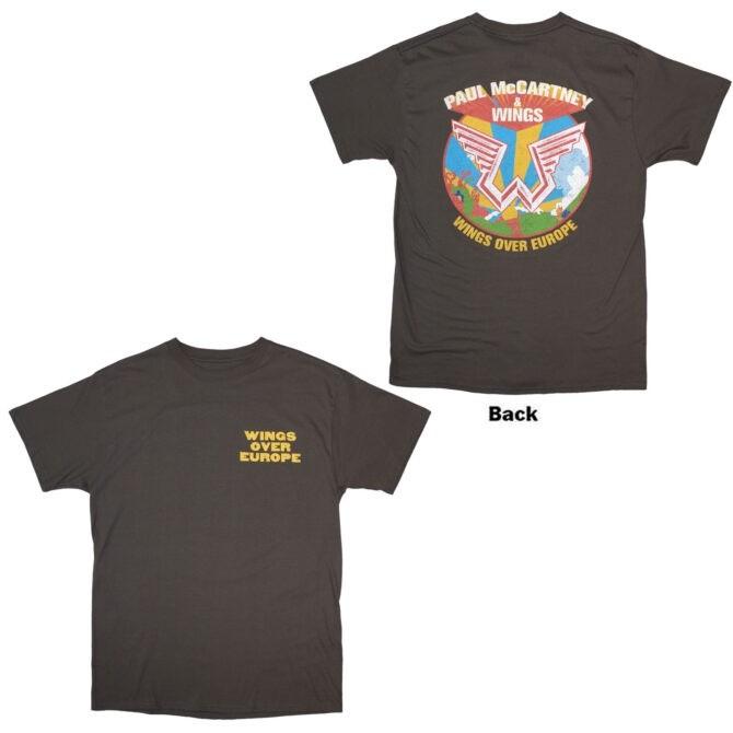 Paul McCartney & Wings T-Shirt Wings Over Europe Tour 1972 Vintage Retro Tee S разноцветный