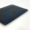BURBERRY check Business Card Holder Pass Case Card Case Leather/PVC Navy/Black