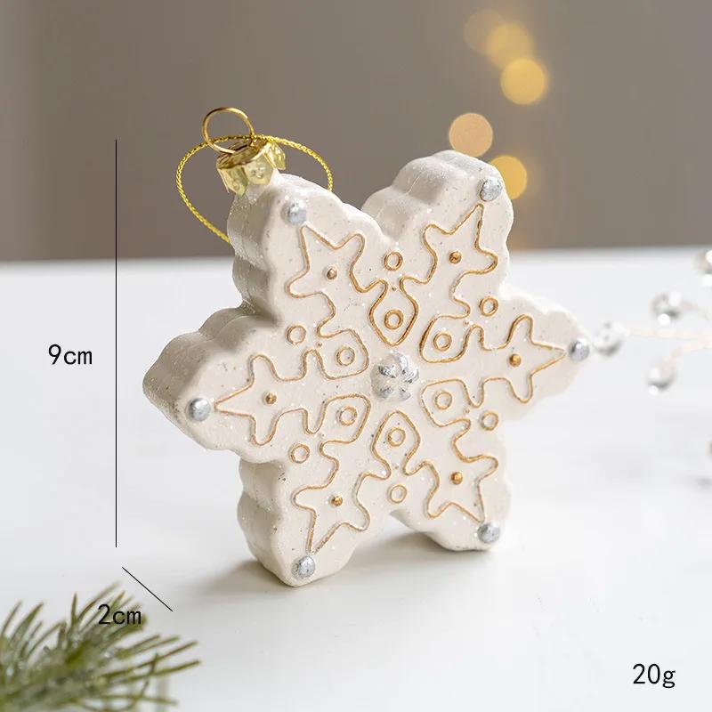 Christmas Creative Painted Special-shaped Platinum Pendant Christmas Decoration Nordic Christmas Tree Decoration Pendant Gift